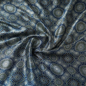 Mashru silk natural dyed fabric 05 - handcrafted