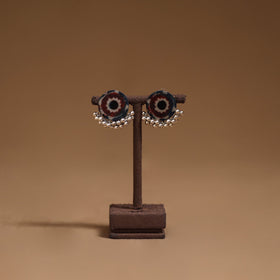 Meera ghungroo work fabart handmade earrings - handcrafted