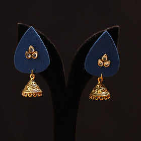 Mehek Stone Work Fabart GS Jhumka Earrings 