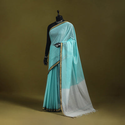 Mercerised cotton dharwad saree with thread border 06