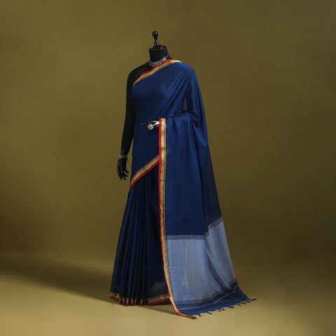 Mercerised cotton dharwad saree with thread border 08