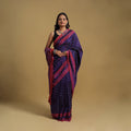 Mercerised Cotton Handloom Pochampally Ikat Saree