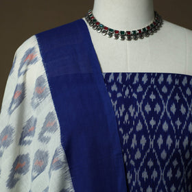 Handloom mercerised cotton pochampally ikat 2pc unstitched
