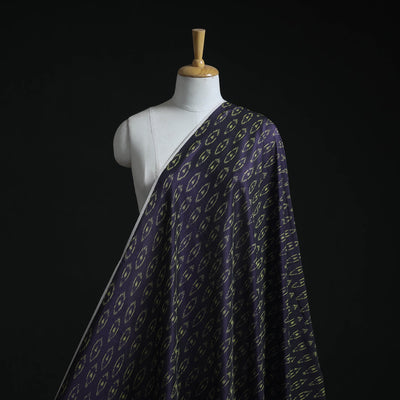 Mercerised cotton pochampally ikat fabric 21 - handcrafted