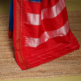 Blue - mercerized cotton ilkal saree with blouse 32