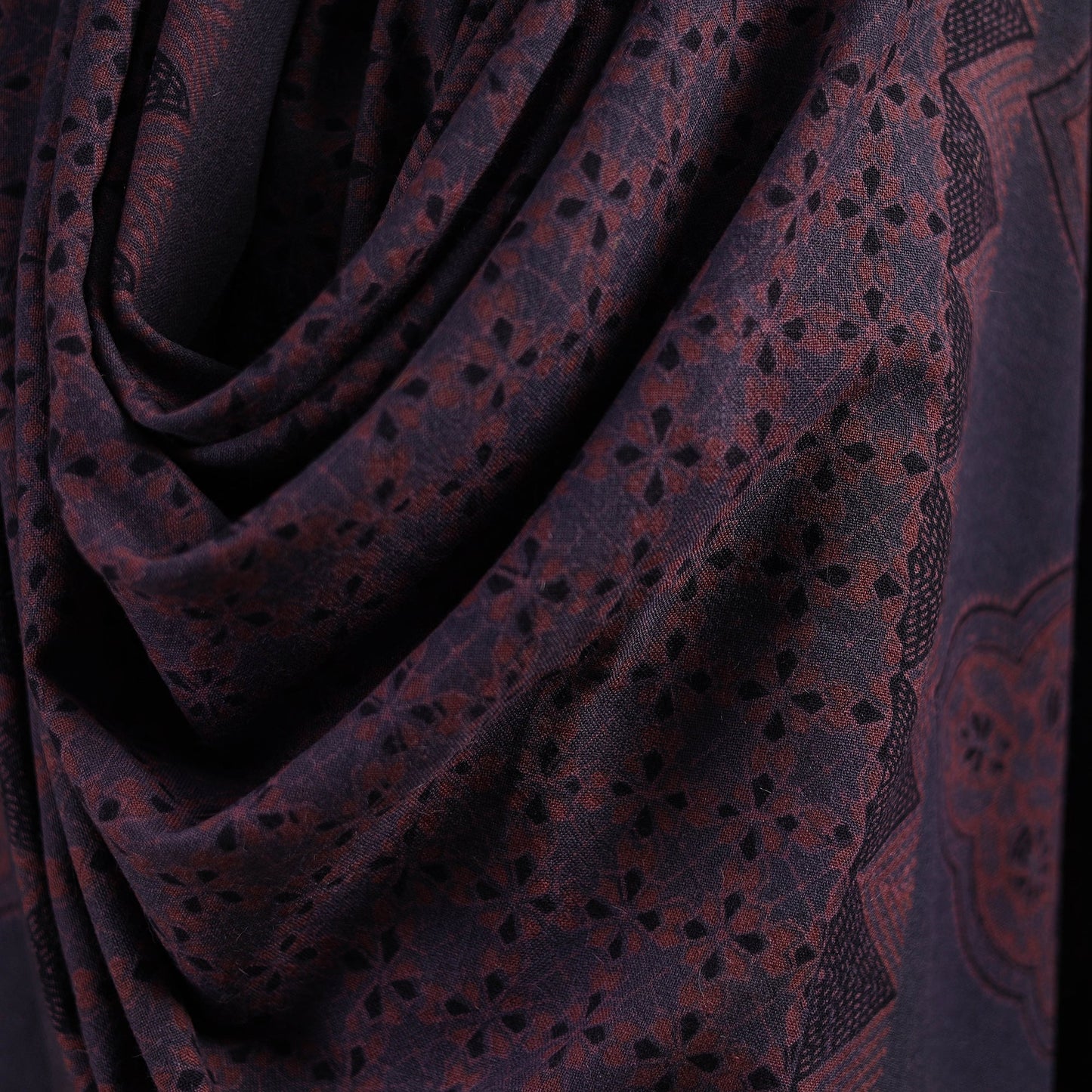 Merino wool natural dyed handwoven hand shawl 22