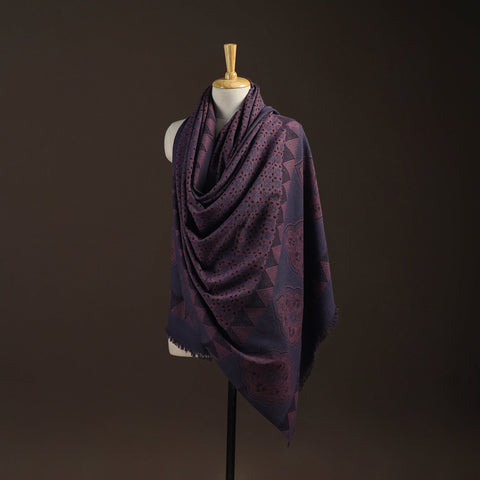 Merino wool natural dyed handwoven hand shawl 22
