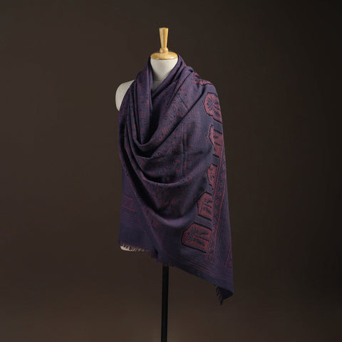 Merino wool natural dyed handwoven hand shawl 24