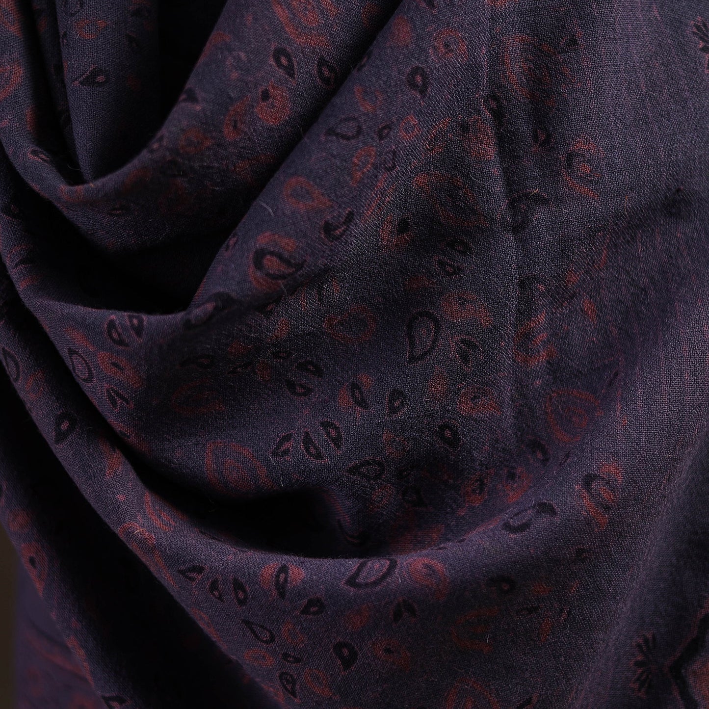 Merino wool natural dyed handwoven hand shawl 24