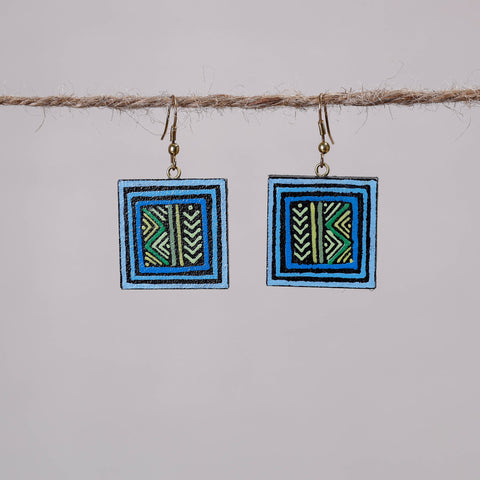  Miniature Handpainted Wooden Earrings 