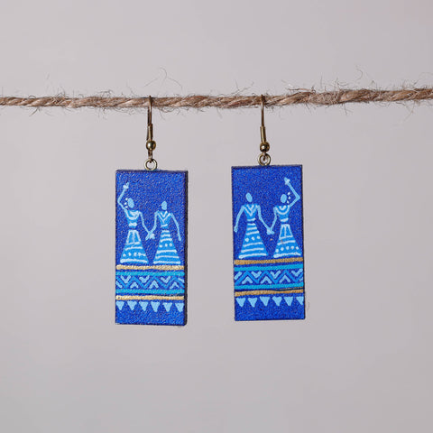  Miniature Handpainted Wooden Earrings 