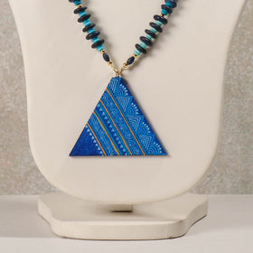 Miniature Handpainted Wooden Necklace With Beads