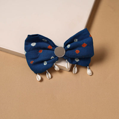 Mirror shell work women’s bow hair clip 07 - handcrafted