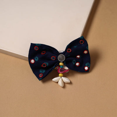 Mirror shell work women’s bow hair clip 42 - handcrafted