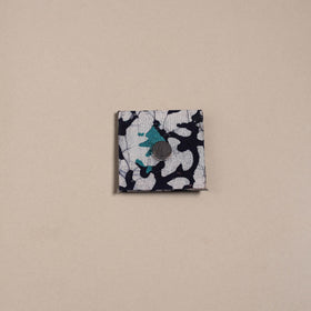 Blue - mirror work handmade fabart jute magnet 22