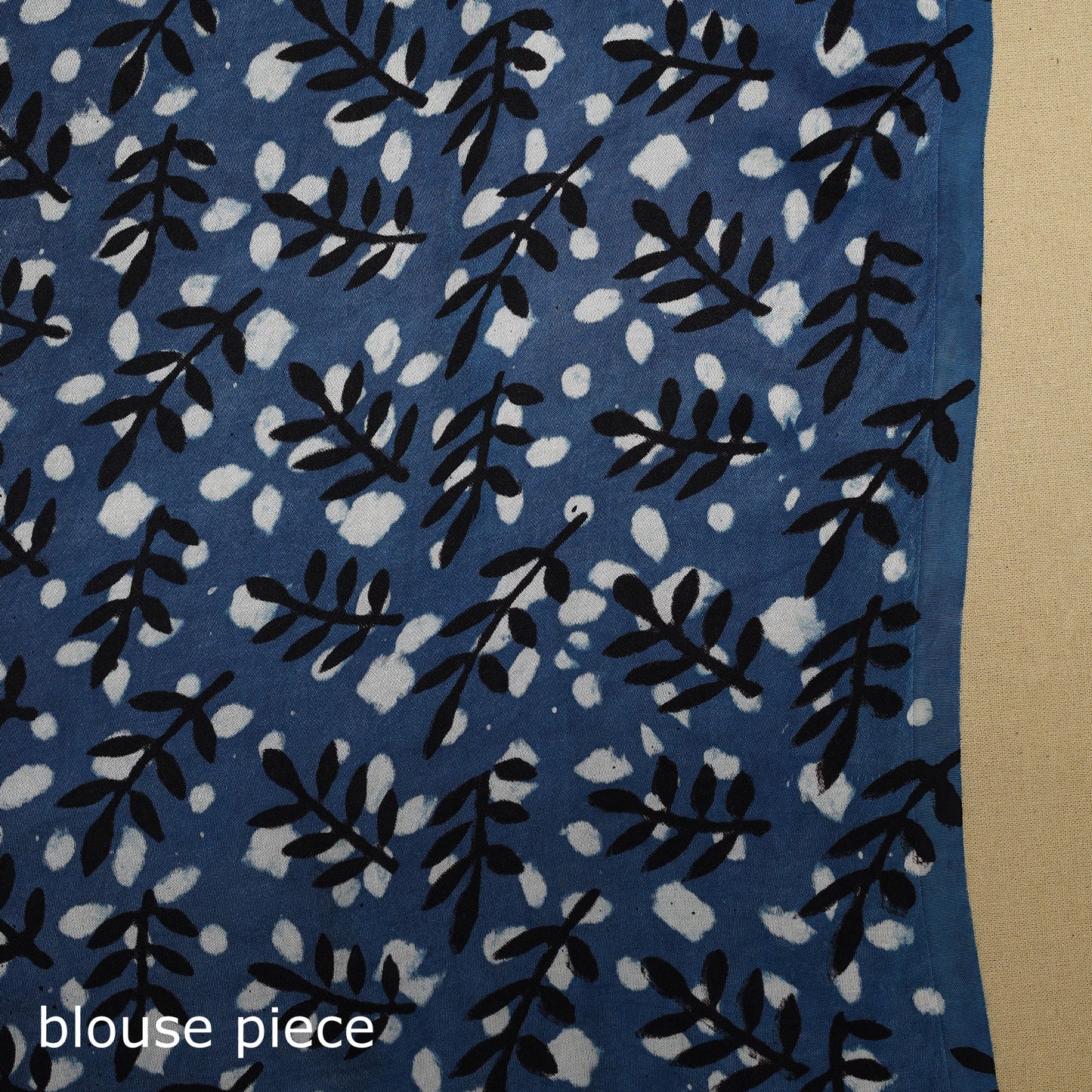 Buy Modal Silk Block Print Bagru Saree 