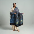 Buy Modal Silk Block Print Ajrakh Dupatta