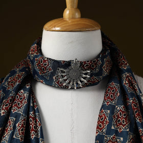 Modal silk pendant necklace scarf 28 - handcrafted