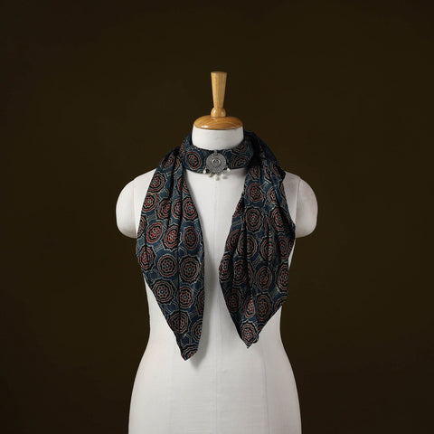 Modal silk pendant necklace scarf 29 - handcrafted