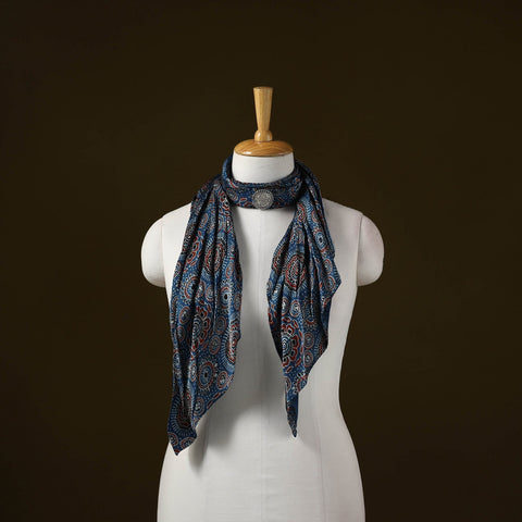 Modal silk pendant necklace scarf 40 - handcrafted