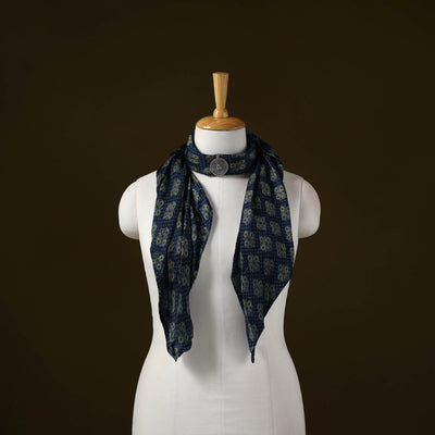 Modal silk pendant necklace scarf 42 - handcrafted