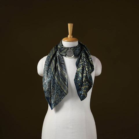 Modal silk pendant necklace scarf 50 - handcrafted