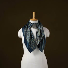 Modal silk pendant necklace scarf 56 - handcrafted