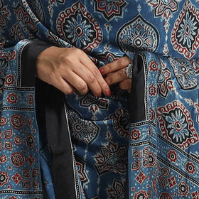 Buy Modal Silk Block Print Ajrakh Dupatta