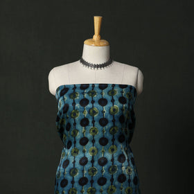 Modal silk hand block bagru print 2pc unstitched dress