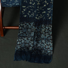 Modal silk hand block bagru print 3pc unstitched dress