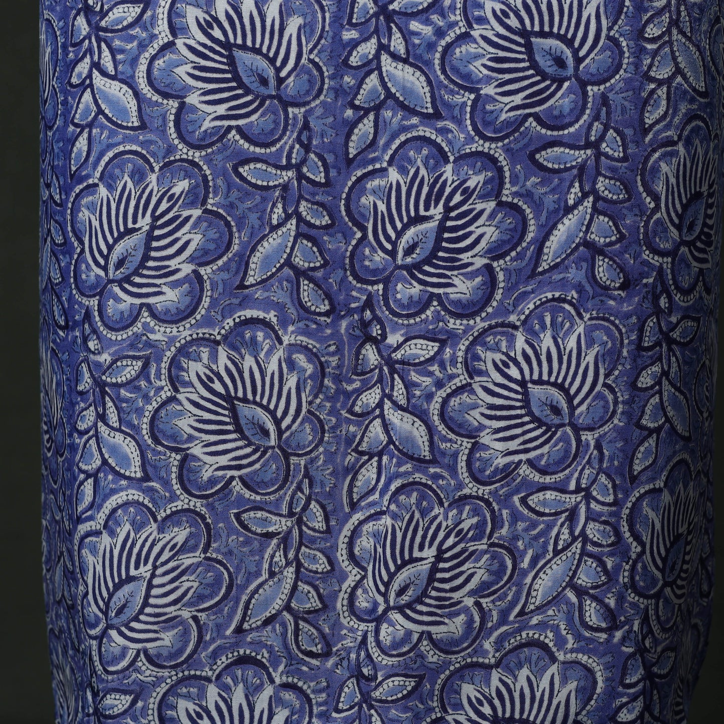 Modal silk hand block sanganeri print 2pc unstitched dress
