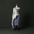 Modal silk hand block sanganeri print 2pc unstitched dress