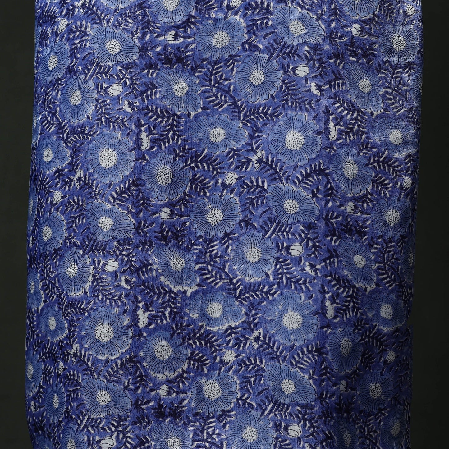 Modal silk hand block sanganeri print 2pc unstitched dress