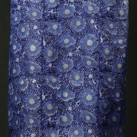 Modal silk hand block sanganeri print 2pc unstitched dress