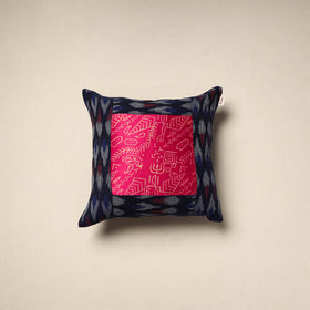 Modal silk patch pochampally ikat cushion cover 04