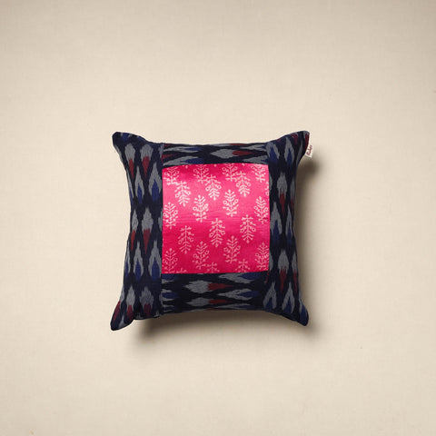 Modal silk patch pochampally ikat cushion cover 14