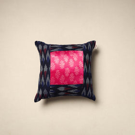 Modal silk patch pochampally ikat cushion cover 14