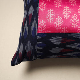 Modal silk patch pochampally ikat cushion cover 14