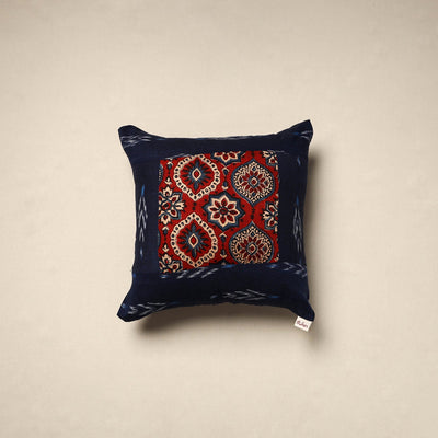 Modal silk patch pochampally ikat cushion cover 16