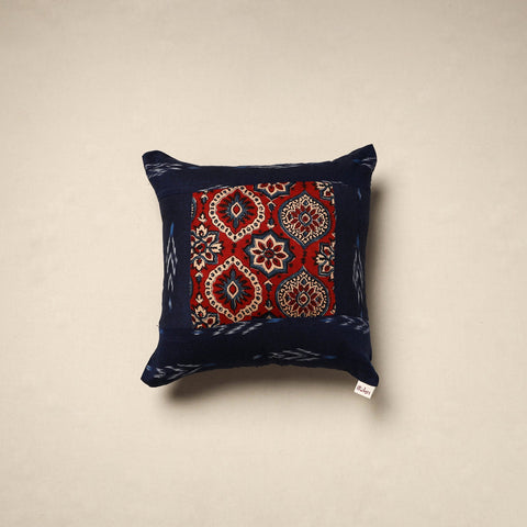 Modal silk patch pochampally ikat cushion cover 16