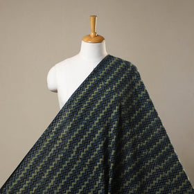 Blue Natural Dyed 3 Kaam Block Print Cotton Ajrakh Fabric