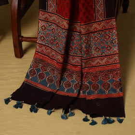 Blue - natural dyed 3pc unstitched dress material 02