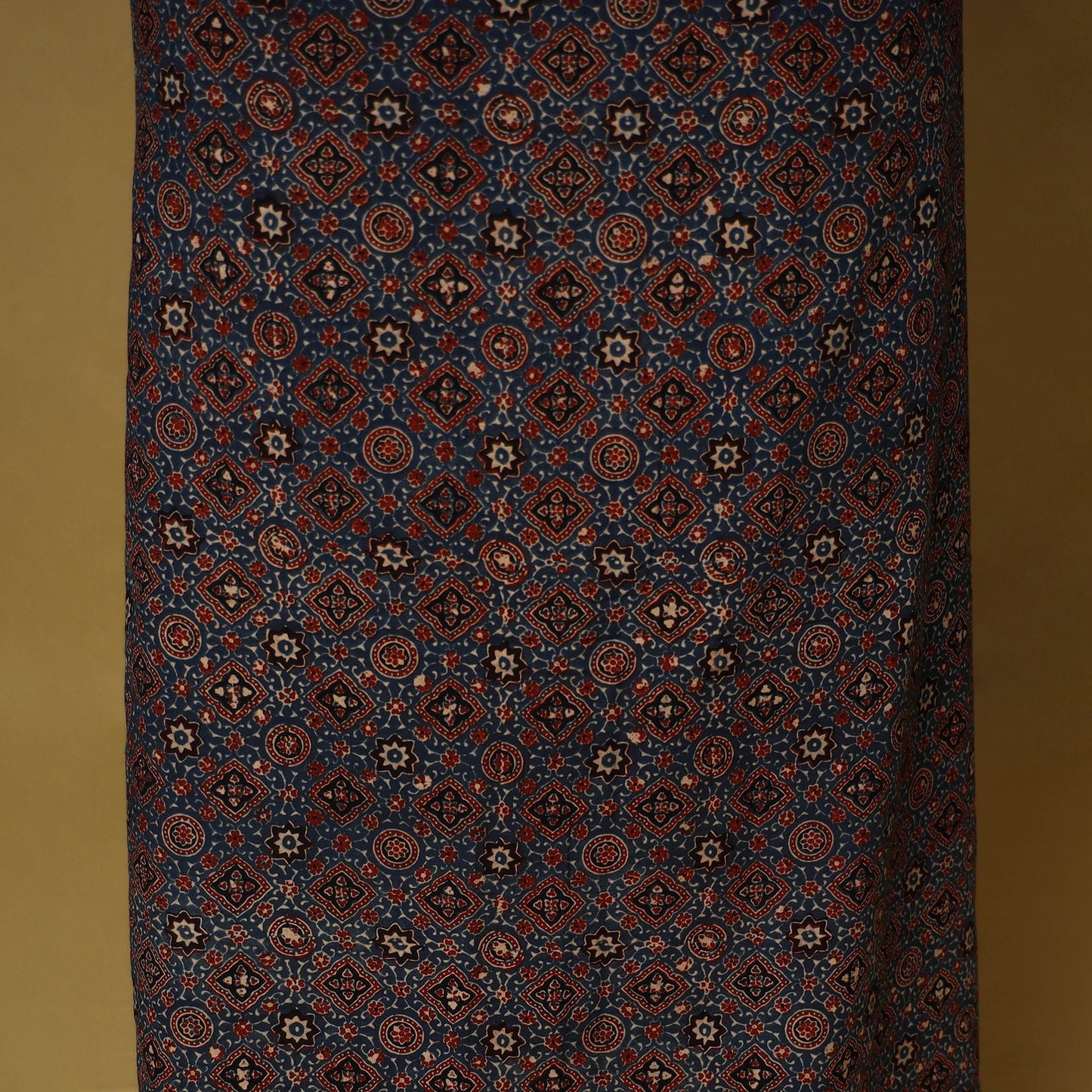 Blue - natural dyed 3pc unstitched dress material 02