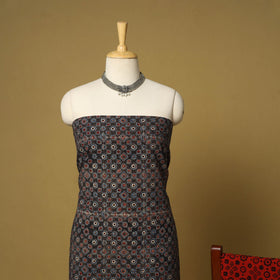 Blue - natural dyed 3pc unstitched dress material 03