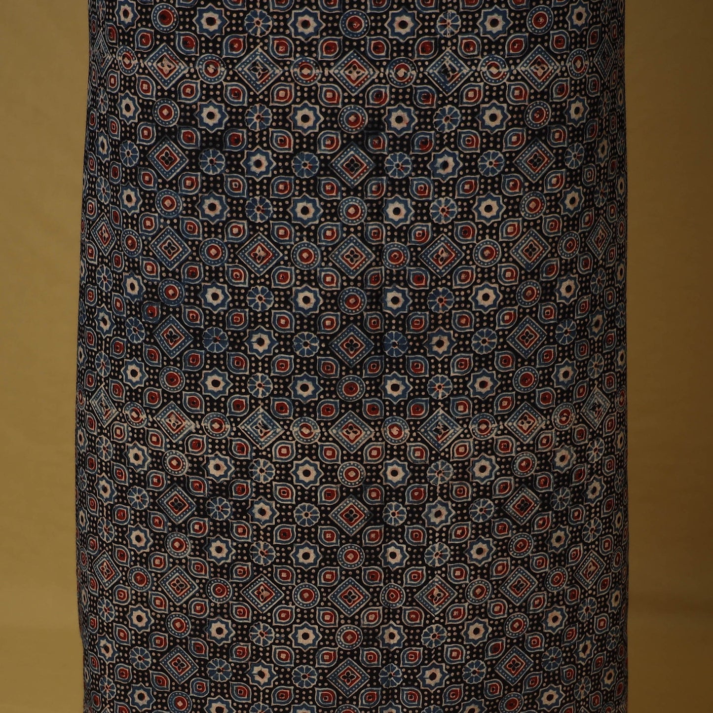 Blue - natural dyed 3pc unstitched dress material 03