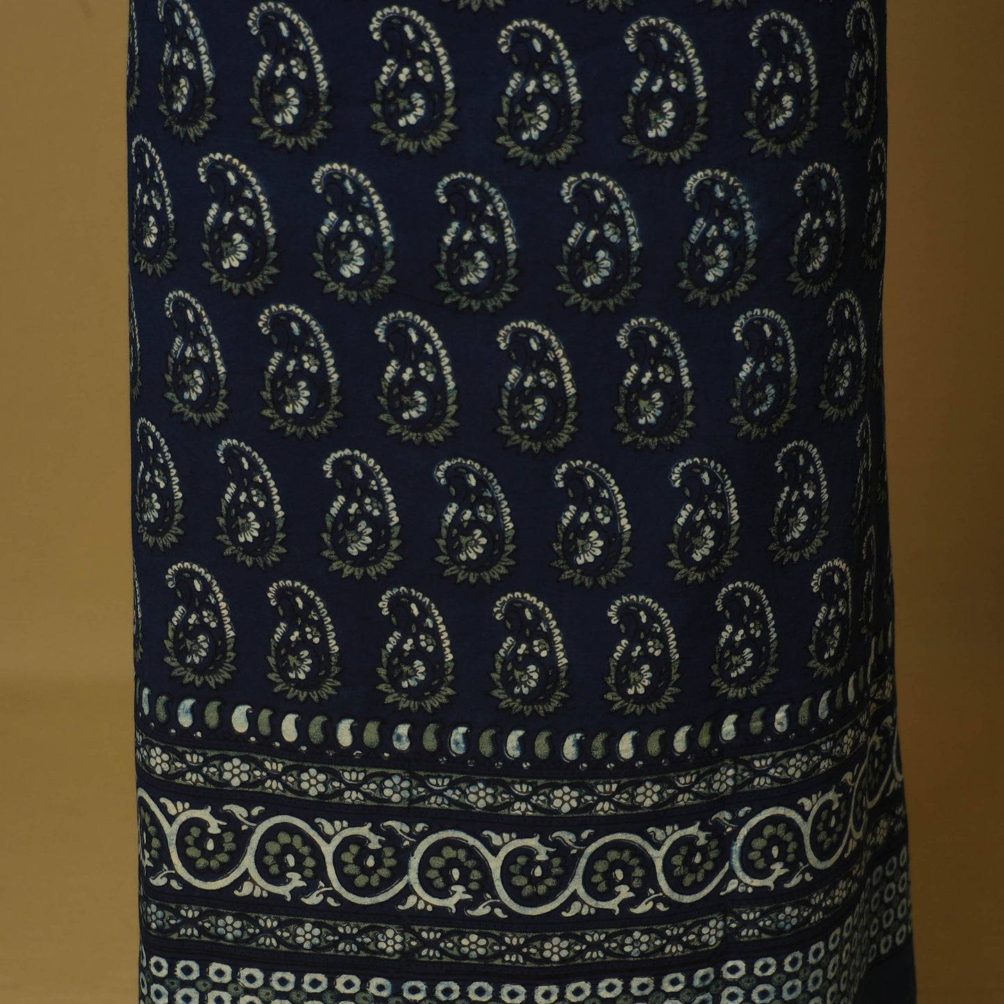 Blue - natural dyed 3pc unstitched dress material 07