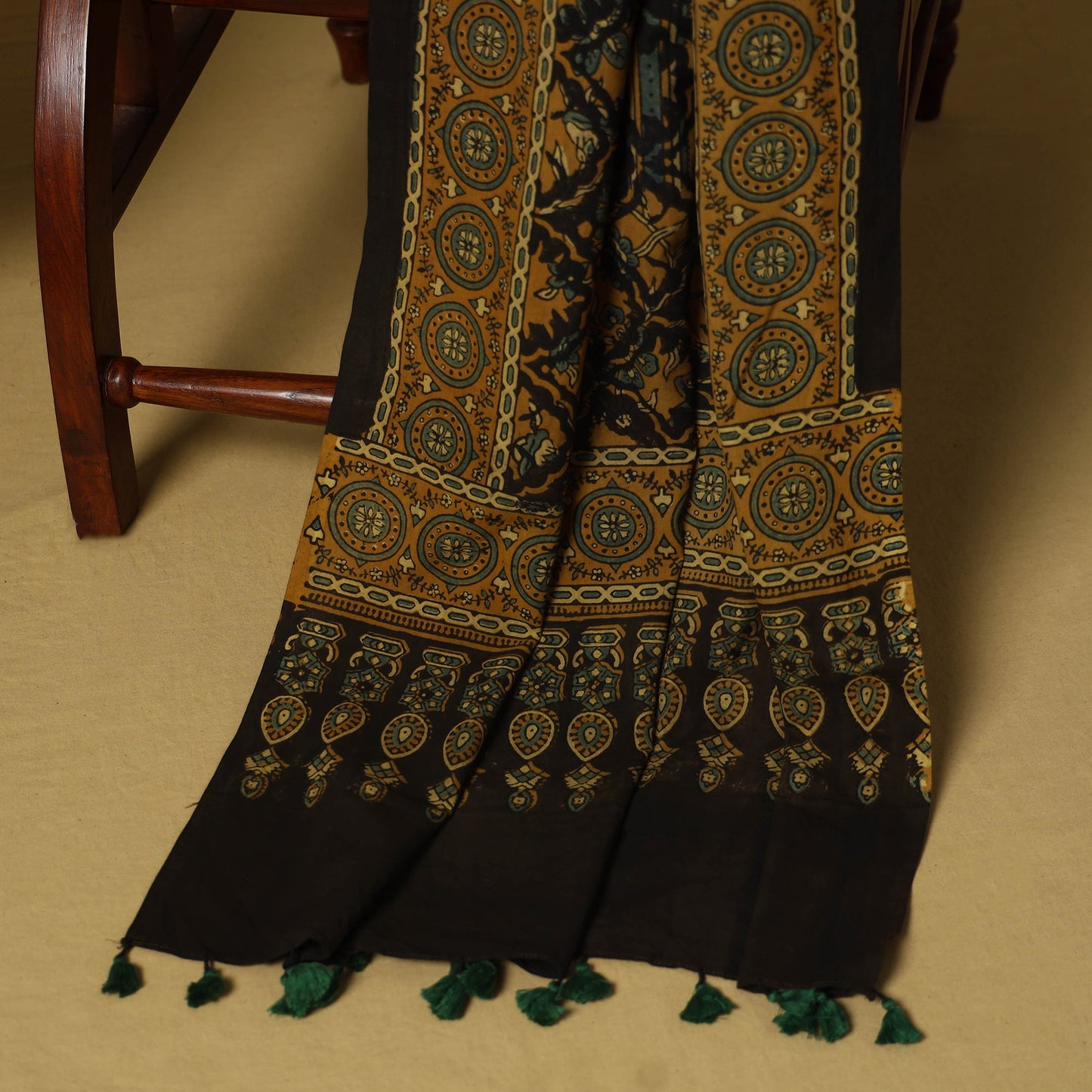 Blue - natural dyed 3pc unstitched dress material 09