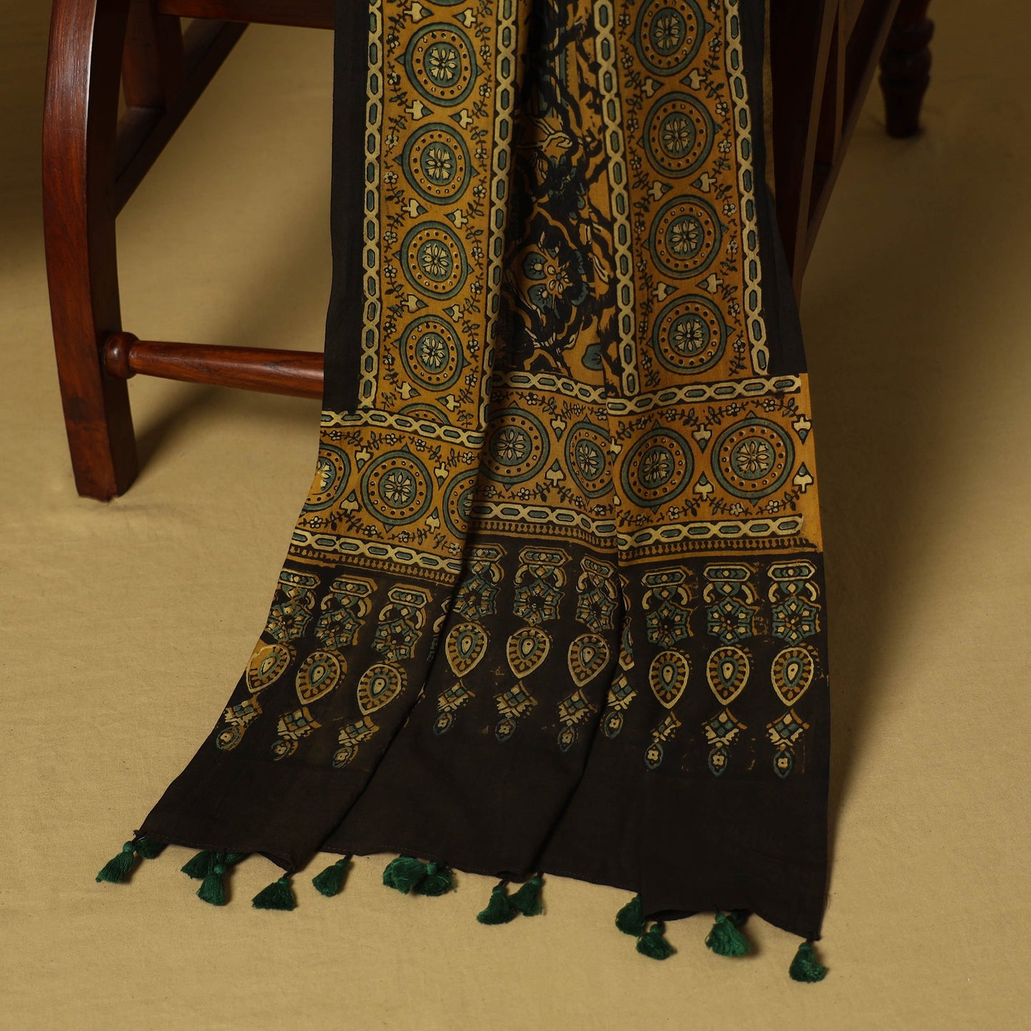 Blue - natural dyed 3pc unstitched dress material 14