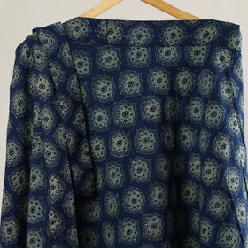 Blue - printed cotton wrap around skirt 09 - handcrafted
