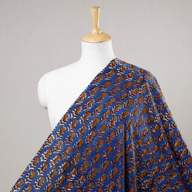Blue - Bagru Block Print Cotton Fabric